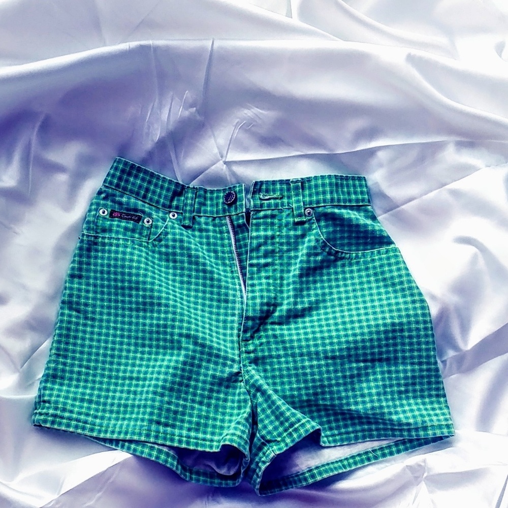 Route 66 Vintage gingham 90s shorts